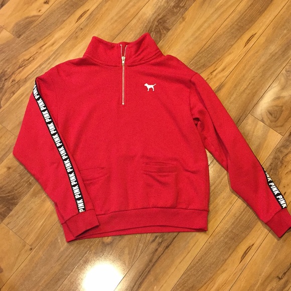 PINK Victoria's Secret Tops - VS PINK Quarter zip sweatshirt. Sz extra small XS